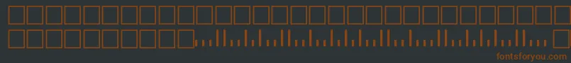 Postnettt Font – Brown Fonts on Black Background