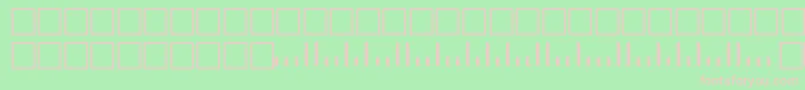Postnettt Font – Pink Fonts on Green Background