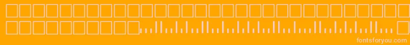 Postnettt Font – Pink Fonts on Orange Background