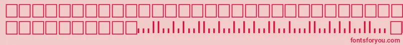 Postnettt Font – Red Fonts on Pink Background