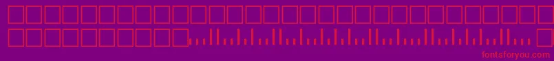 Postnettt Font – Red Fonts on Purple Background