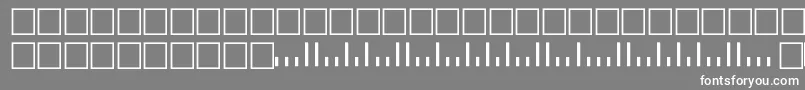 Postnettt-Schriftart – Weiße Schriften auf grauem Hintergrund