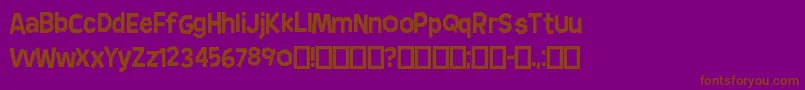 AnderHedge Font – Brown Fonts on Purple Background