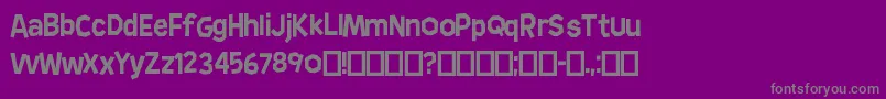 AnderHedge Font – Gray Fonts on Purple Background