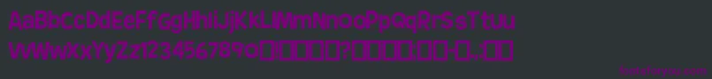 AnderHedge Font – Purple Fonts on Black Background