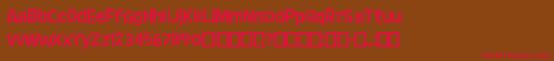 AnderHedge Font – Red Fonts on Brown Background