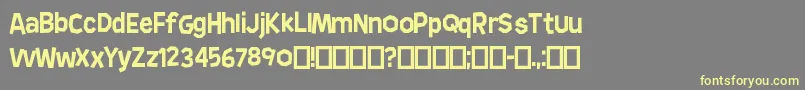 AnderHedge Font – Yellow Fonts on Gray Background
