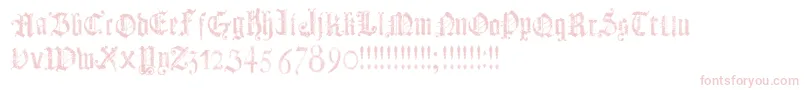 DotsLandGotika Font – Pink Fonts on White Background