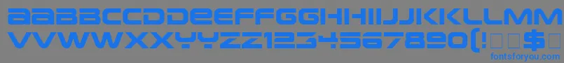fuente EarthNormal – Fuentes Azules Sobre Fondo Gris