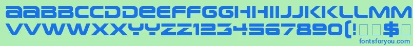 EarthNormalフォントについての詳細 フォントEarthNormal – 青い文字は緑の背景です。