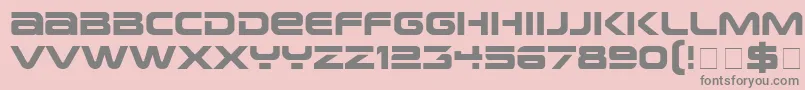 fuente EarthNormal – Fuentes Grises Sobre Fondo Rosa