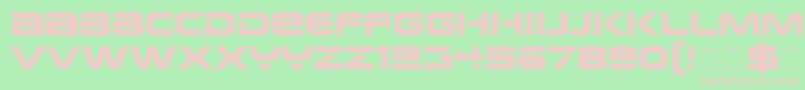 Weitere Informationen zur EarthNormal-Schriftart EarthNormal-Schriftart – Rosa Schriften auf grünem Hintergrund
