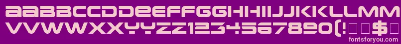 EarthNormal Font – Pink Fonts on Purple Background