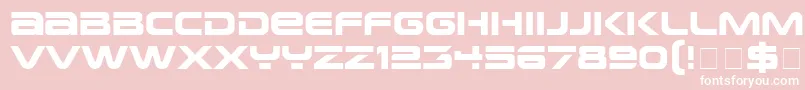 フォントEarthNormal – ピンクの背景に白い文字