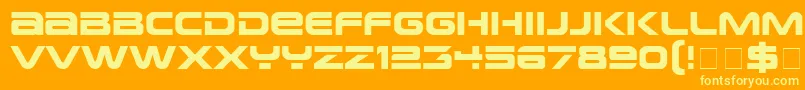 More about EarthNormal Font EarthNormal Font – Yellow Fonts on Orange Background