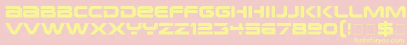 EarthNormal Font – Yellow Fonts on Pink Background