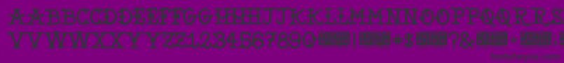 TattooMuseum Font – Black Fonts on Purple Background