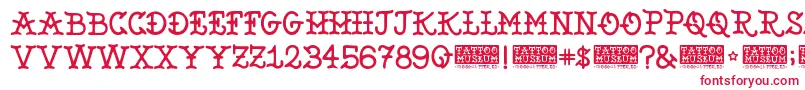 TattooMuseum Font – Red Fonts