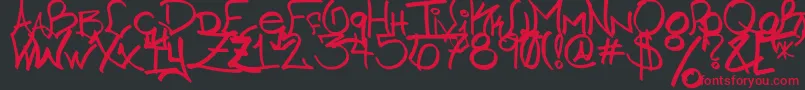 ChicagoHoodzz2.0 Font – Red Fonts on Black Background