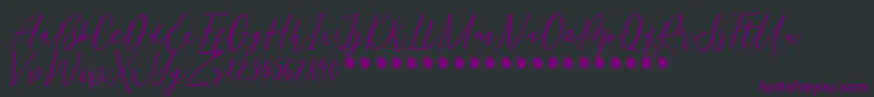 KentuckyFree Font – Purple Fonts on Black Background