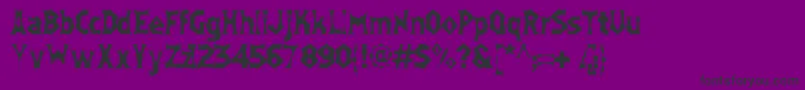 Moneybox-fontti – mustat fontit violetilla taustalla