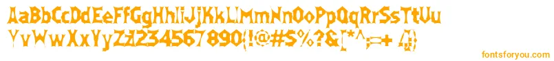 Moneybox Font – Orange Fonts on White Background