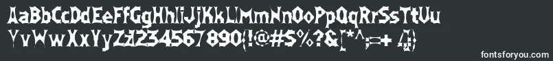 フォントMoneybox – 黒い背景に白い文字