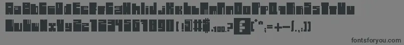 フォント1896 – 黒い文字の灰色の背景