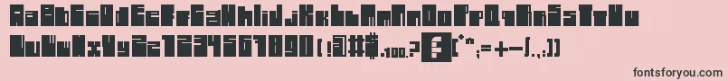 フォント1896 – ピンクの背景に黒い文字