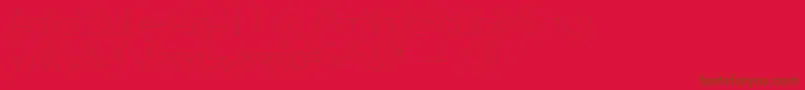OTipo Font – Brown Fonts on Red Background