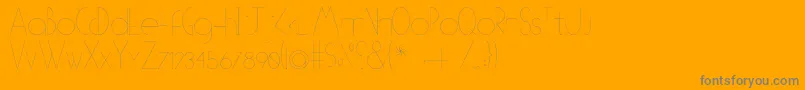 OTipo Font – Gray Fonts on Orange Background