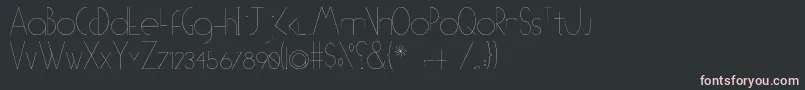 OTipo Font – Pink Fonts on Black Background