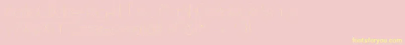 OTipo Font – Yellow Fonts on Pink Background