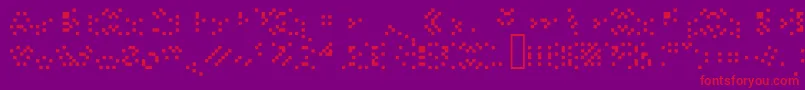 Crunchybeefalias Font – Red Fonts on Purple Background