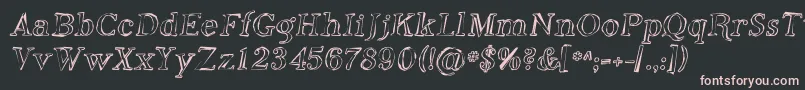 PhosphorusOxide Font – Pink Fonts on Black Background