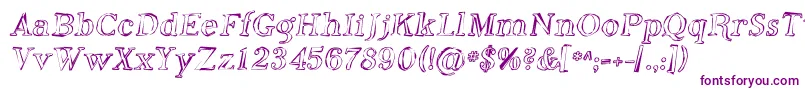 PhosphorusOxide Font – Purple Fonts on White Background