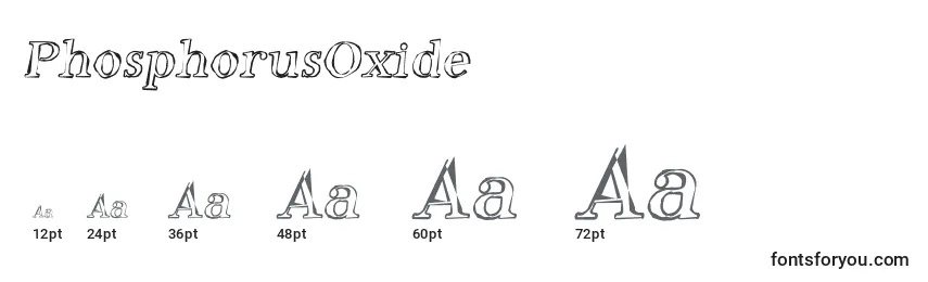 PhosphorusOxide Font Sizes
