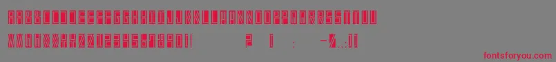 Betab Font – Red Fonts on Gray Background
