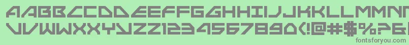 Neonavybold-fontti – harmaat kirjasimet vihreällä taustalla