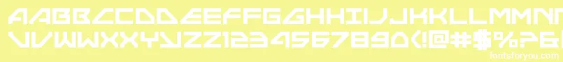 Neonavybold Font – White Fonts on Yellow Background