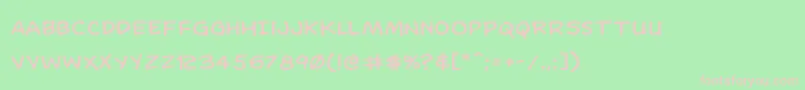 Dominomaskexpand Font – Pink Fonts on Green Background