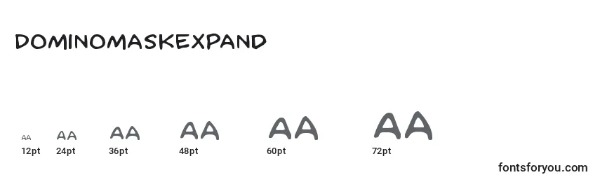 Dominomaskexpand Font Sizes