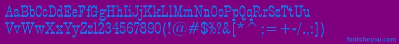 P.T.BarnumBt Font – Blue Fonts on Purple Background