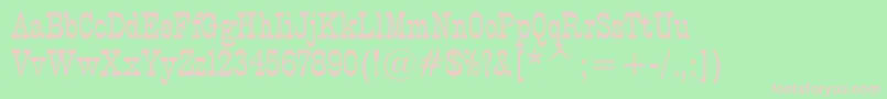P.T.BarnumBt Font – Pink Fonts on Green Background