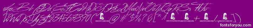 Подробнее о шрифте AcrossTheRoad Шрифт AcrossTheRoad – белые шрифты на фиолетовом фоне
