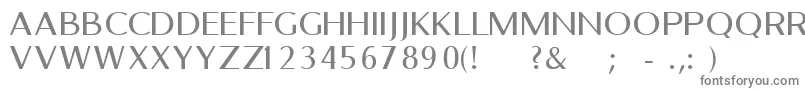 BelletregularFreeForPersonalUseOnly-fontti – harmaat kirjasimet valkoisella taustalla