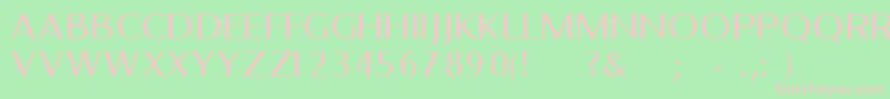 BelletregularFreeForPersonalUseOnly Font – Pink Fonts on Green Background
