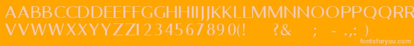 BelletregularFreeForPersonalUseOnly Font – Pink Fonts on Orange Background