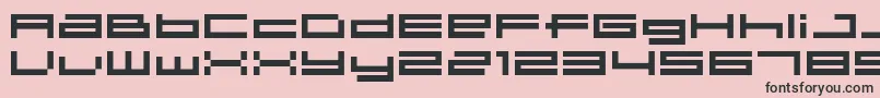 04b31 Font – Black Fonts on Pink Background
