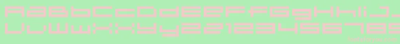 04b31 Font – Pink Fonts on Green Background